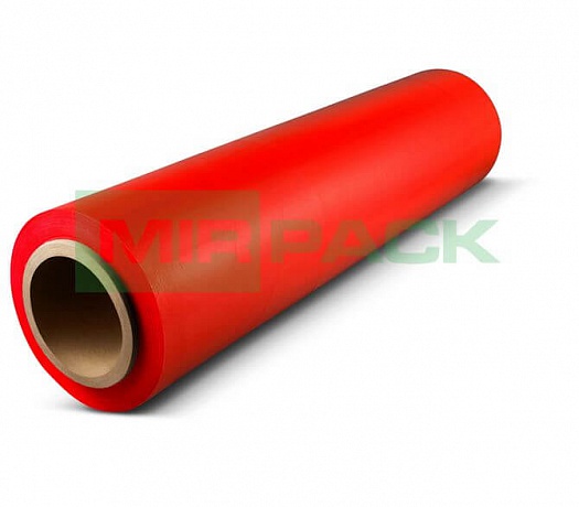 Стрейч пленка упаковочная 500 мм 17 мкм 1,8 красная - Вид 1